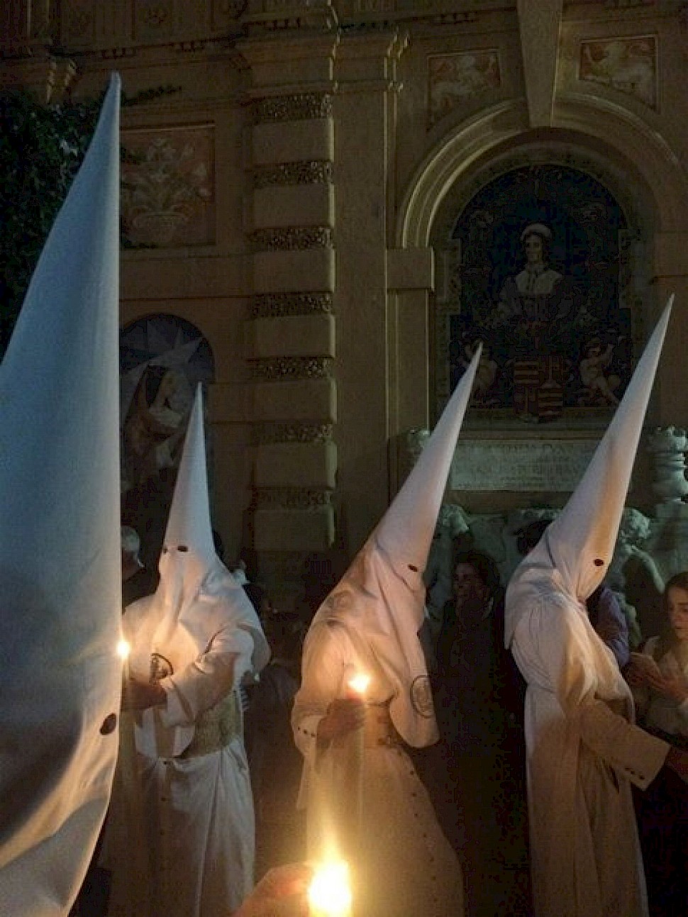 Nightly procession in the park